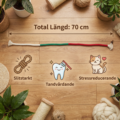 Naturligt katt-tuggrepp – Slitstarkt, tandvårdande & stressreducerande