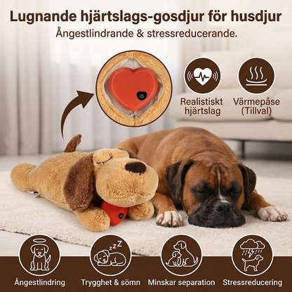 Lugnande hjärtslags-gosdjur för husdjur – Ångestlindrande & stressreducerande
