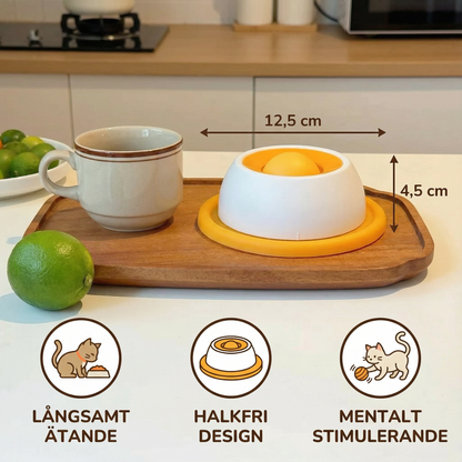 Interaktiv slickleksak med snacksbricka – Slow feeder för katter