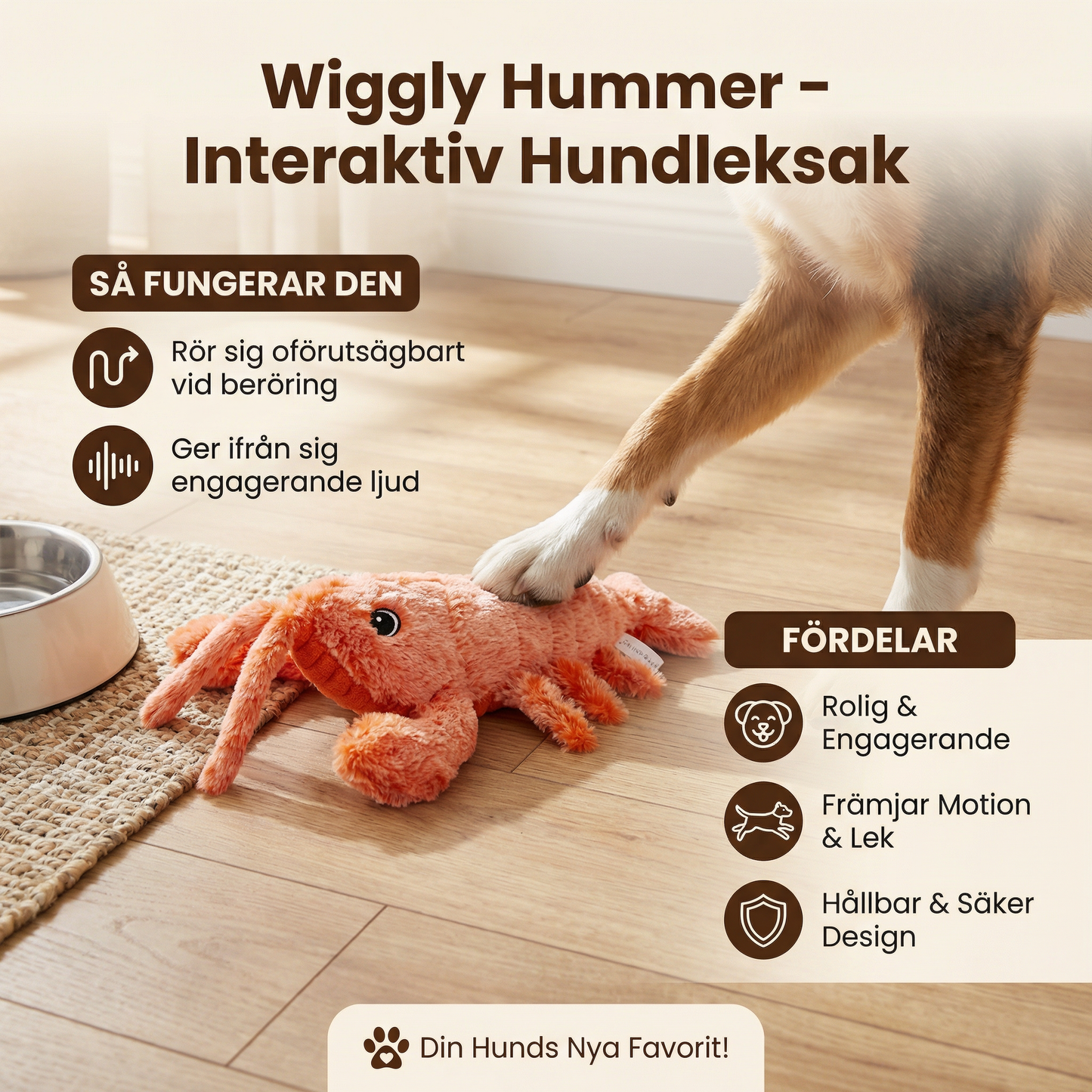 Wiggly Hummer – Interaktiv Hundleksak
