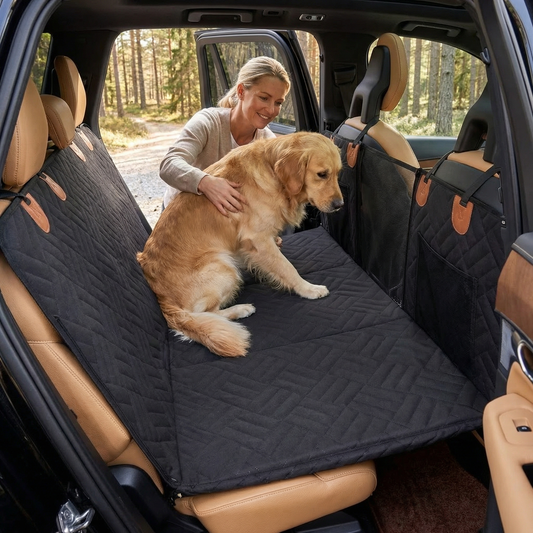 Bilsittsförlängning med hård botten för hundar